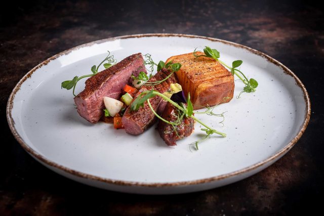 Gourmet Indian fine dining menu dishes at Vaasu by Atul Kochhar in Marlow.