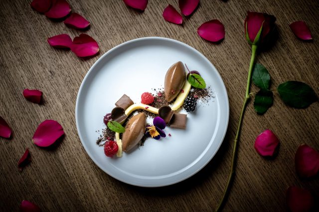 Romantic Valentine's Day dinner experience at Vaasu by Atul Kochhar in Marlow.